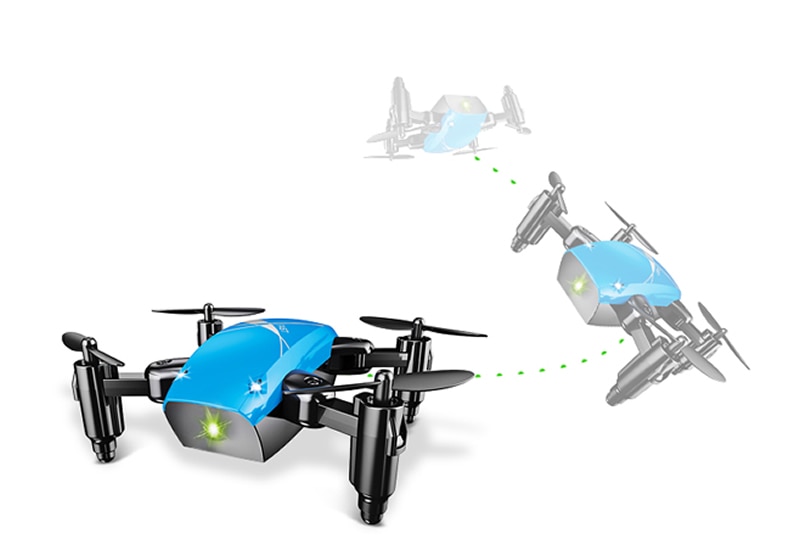 Broadream Quadcopter Drone Mini Pocket Foldable - S9 - White